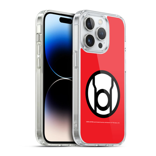 Green Lantern DC Comics Lantern Corps Red Soft Gel Case for Apple iPhone 13 Pro & MagSafe