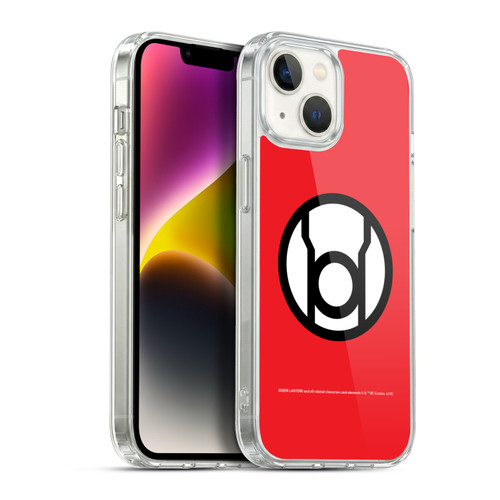 Green Lantern DC Comics Lantern Corps Red Soft Gel Case for Apple iPhone 14