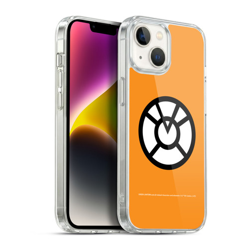 Green Lantern DC Comics Lantern Corps Orange Soft Gel Case for Apple iPhone 14