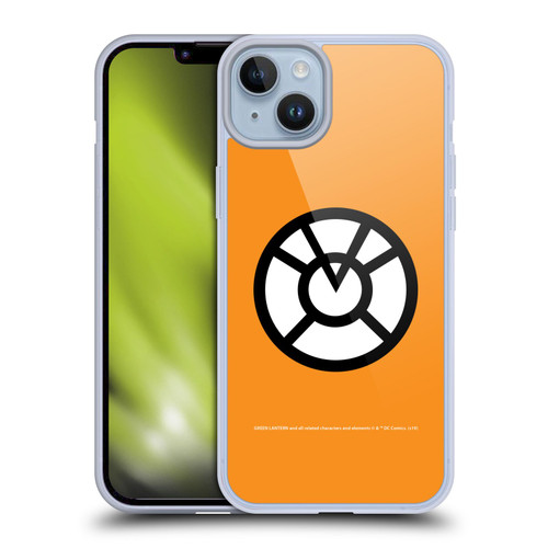 Green Lantern DC Comics Lantern Corps Orange Soft Gel Case for Apple iPhone 14 Plus