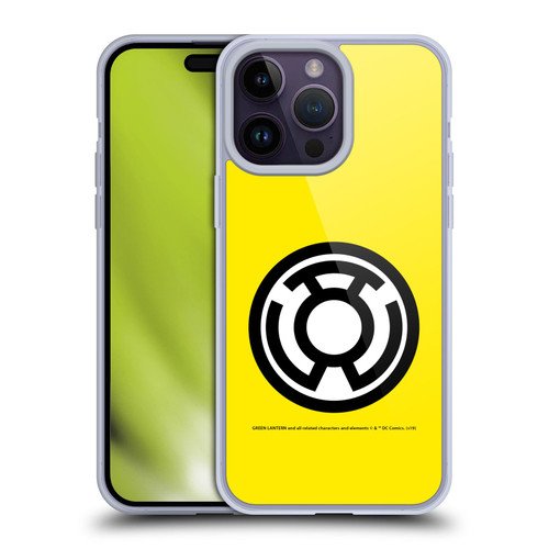 Green Lantern DC Comics Lantern Corps Sinestro Soft Gel Case for Apple iPhone 14 Pro Max