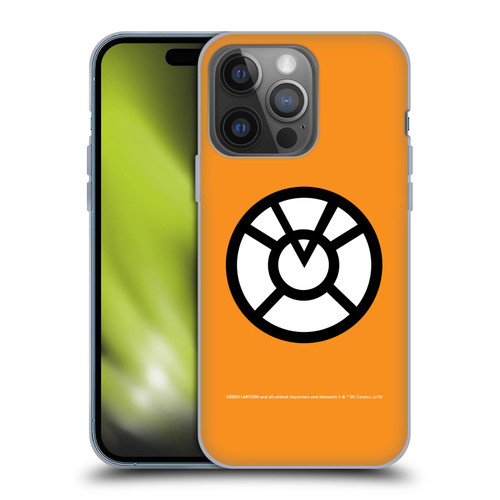Green Lantern DC Comics Lantern Corps Orange Soft Gel Case for Apple iPhone 14 Pro