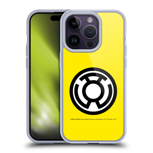 Green Lantern DC Comics Lantern Corps Sinestro Soft Gel Case for Apple iPhone 14 Pro