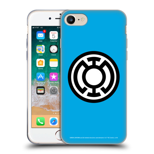 Green Lantern DC Comics Lantern Corps Blue Soft Gel Case for Apple iPhone 7 / 8 / SE 2020 & 2022