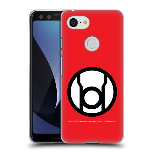 Green Lantern DC Comics Lantern Corps Red Soft Gel Case for Google Pixel 3