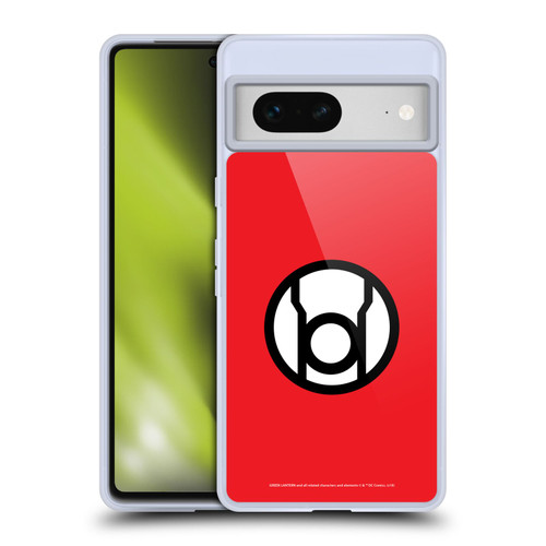 Green Lantern DC Comics Lantern Corps Red Soft Gel Case for Google Pixel 7