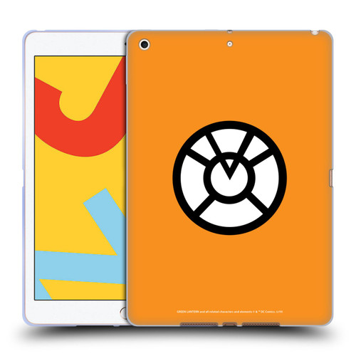 Green Lantern DC Comics Lantern Corps Orange Soft Gel Case for Apple iPad 10.2 2019/2020/2021