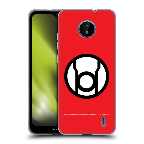 Green Lantern DC Comics Lantern Corps Red Soft Gel Case for Nokia C10 / C20