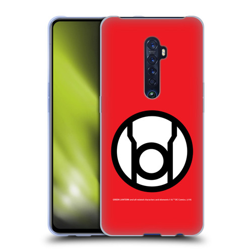 Green Lantern DC Comics Lantern Corps Red Soft Gel Case for OPPO Reno 2