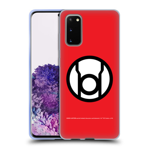 Green Lantern DC Comics Lantern Corps Red Soft Gel Case for Samsung Galaxy S20 / S20 5G