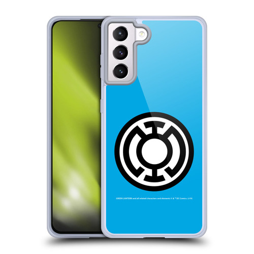 Green Lantern DC Comics Lantern Corps Blue Soft Gel Case for Samsung Galaxy S21+ 5G