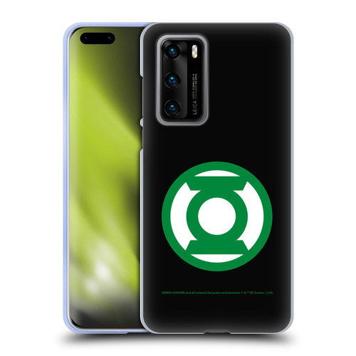 Green Lantern DC Comics Logos Black Soft Gel Case for Huawei P40 5G
