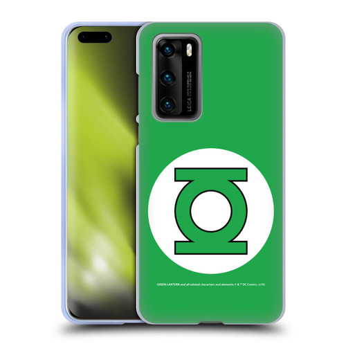 Green Lantern DC Comics Logos Classic Soft Gel Case for Huawei P40 5G