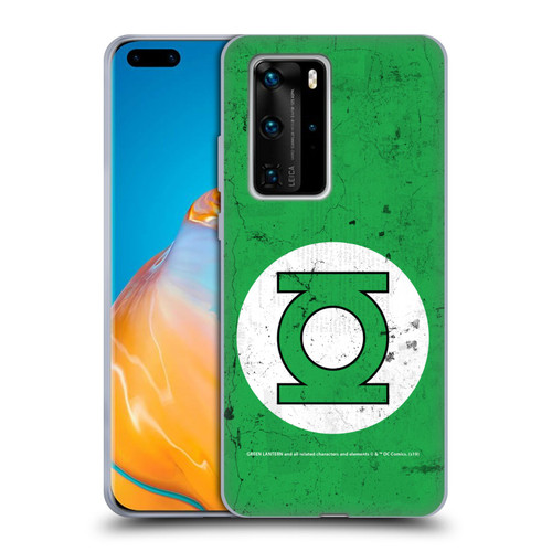 Green Lantern DC Comics Logos Classic Distressed Look Soft Gel Case for Huawei P40 Pro / P40 Pro Plus 5G