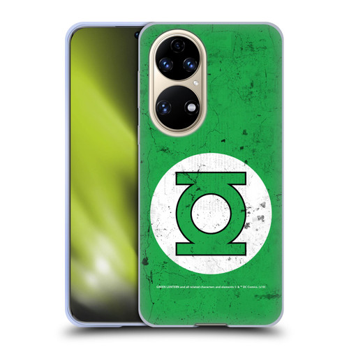 Green Lantern DC Comics Logos Classic Distressed Look Soft Gel Case for Huawei P50