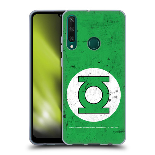 Green Lantern DC Comics Logos Classic Distressed Look Soft Gel Case for Huawei Y6p