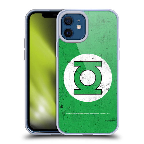 Green Lantern DC Comics Logos Classic Distressed Look Soft Gel Case for Apple iPhone 12 / iPhone 12 Pro