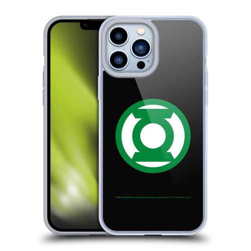 Green Lantern DC Comics Logos Black Soft Gel Case for Apple iPhone 13 Pro Max