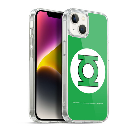 Green Lantern DC Comics Logos Classic Soft Gel Case for Apple iPhone 14 Plus & MagSafe