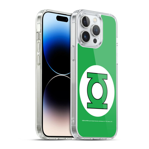 Green Lantern DC Comics Logos Classic Soft Gel Case for Apple iPhone 14 Pro Max & MagSafe