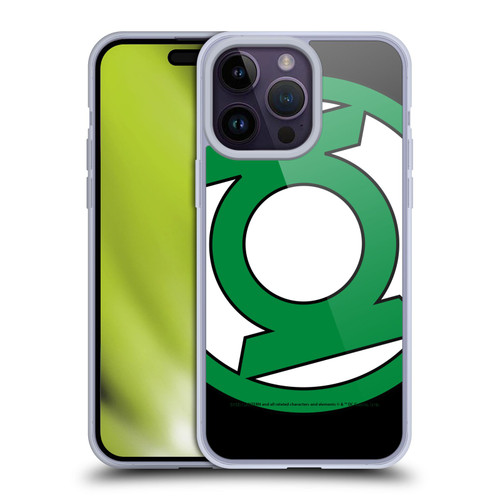 Green Lantern DC Comics Logos Oversized Soft Gel Case for Apple iPhone 14 Pro Max