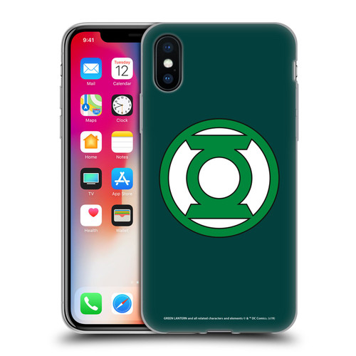 Green Lantern DC Comics Logos Classic 2 Soft Gel Case for Apple iPhone X / iPhone XS