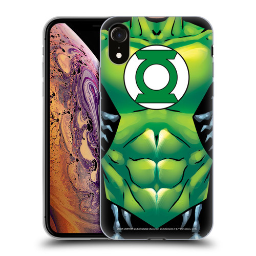 Green Lantern DC Comics Logos Uniform Soft Gel Case for Apple iPhone XR