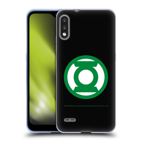 Green Lantern DC Comics Logos Black Soft Gel Case for LG K22