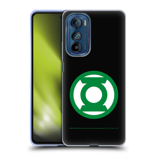 Green Lantern DC Comics Logos Black Soft Gel Case for Motorola Edge 30