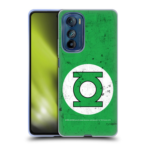 Green Lantern DC Comics Logos Classic Distressed Look Soft Gel Case for Motorola Edge 30