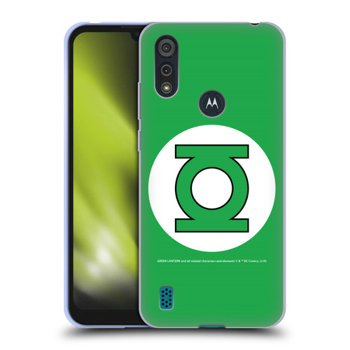 Green Lantern DC Comics Logos Classic Soft Gel Case for Motorola Moto E6s (2020)