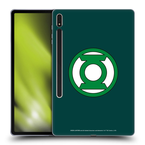 Green Lantern DC Comics Logos Classic 2 Soft Gel Case for Samsung Galaxy Tab S8 Plus