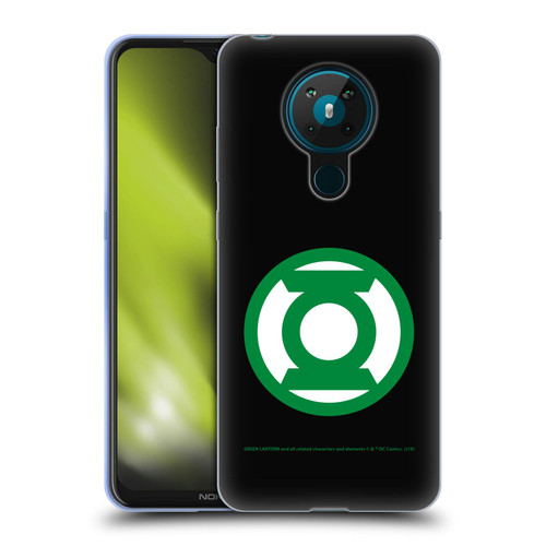 Green Lantern DC Comics Logos Black Soft Gel Case for Nokia 5.3