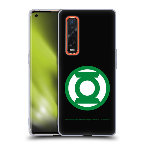 Green Lantern DC Comics Logos Black Soft Gel Case for OPPO Find X2 Pro 5G