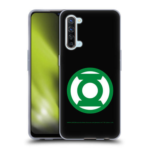 Green Lantern DC Comics Logos Black Soft Gel Case for OPPO Find X2 Lite 5G