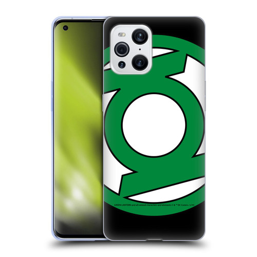 Green Lantern DC Comics Logos Oversized Soft Gel Case for OPPO Find X3 / Pro