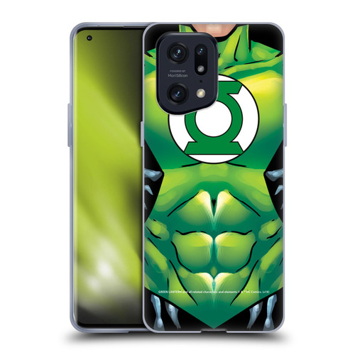 Green Lantern DC Comics Logos Uniform Soft Gel Case for OPPO Find X5 Pro