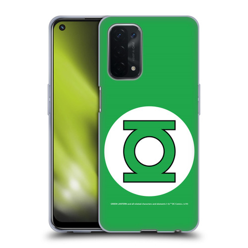 Green Lantern DC Comics Logos Classic Soft Gel Case for OPPO A54 5G