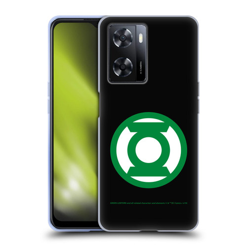 Green Lantern DC Comics Logos Black Soft Gel Case for OPPO A57s