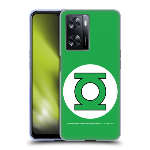 Green Lantern DC Comics Logos Classic Soft Gel Case for OPPO A57s