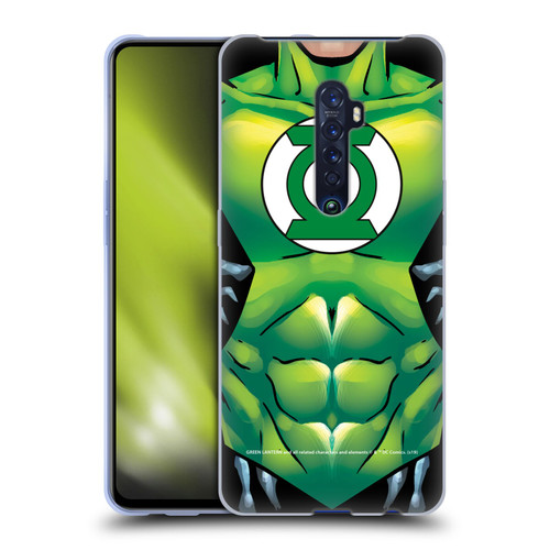 Green Lantern DC Comics Logos Uniform Soft Gel Case for OPPO Reno 2
