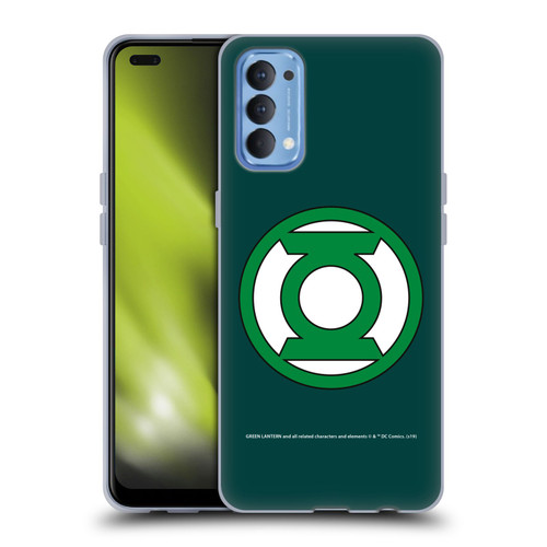 Green Lantern DC Comics Logos Classic 2 Soft Gel Case for OPPO Reno 4 5G