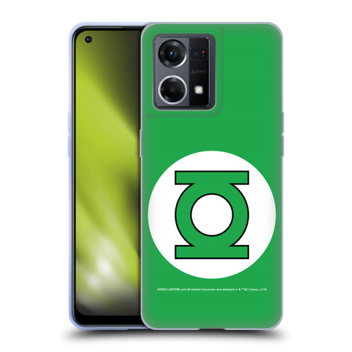 Green Lantern DC Comics Logos Classic Soft Gel Case for OPPO Reno8 4G