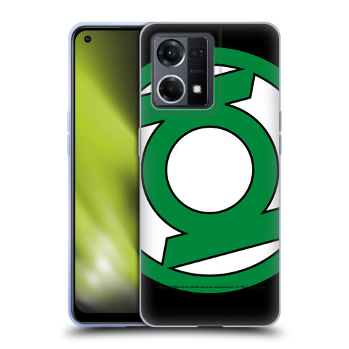 Green Lantern DC Comics Logos Oversized Soft Gel Case for OPPO Reno8 4G