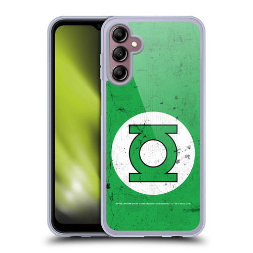 Green Lantern DC Comics Logos Classic Distressed Look Soft Gel Case for Samsung Galaxy A14 5G