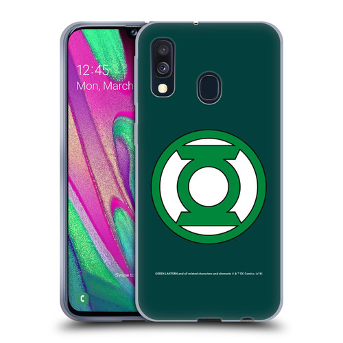 Green Lantern DC Comics Logos Classic 2 Soft Gel Case for Samsung Galaxy A40 (2019)