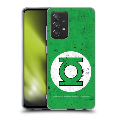 Green Lantern DC Comics Logos Classic Distressed Look Soft Gel Case for Samsung Galaxy A52 / A52s / 5G (2021)