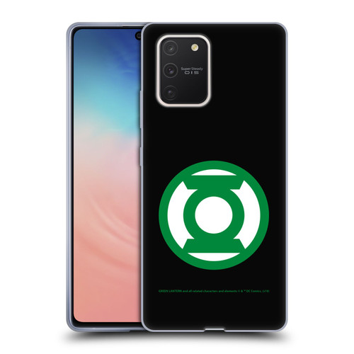 Green Lantern DC Comics Logos Black Soft Gel Case for Samsung Galaxy S10 Lite