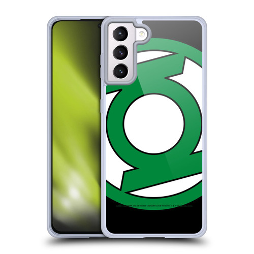 Green Lantern DC Comics Logos Oversized Soft Gel Case for Samsung Galaxy S21+ 5G