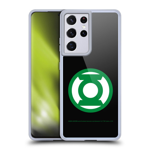 Green Lantern DC Comics Logos Black Soft Gel Case for Samsung Galaxy S21 Ultra 5G